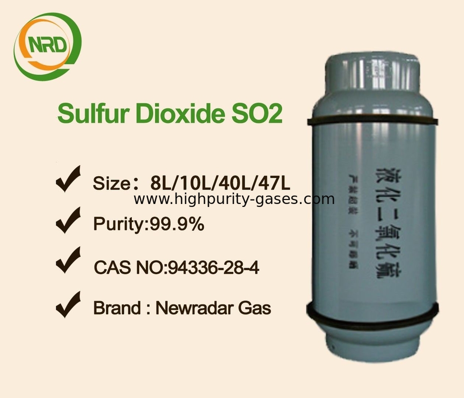 Sulfur Dioxide Liquid SO2 Industrial Gases 99.98% Exported More Than 10 Years